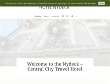 Tablet Screenshot of hotelnydeck.ch